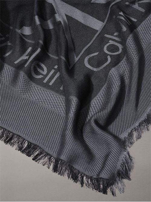 LARGE MONOGRAM JACQUARD SCARF CALVIN KLEIN | K60K612708/BEH